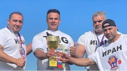 لحظه سوم شدن مرد آهنین ایرانی در مسابقات روسیه + عکس