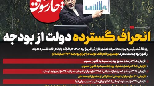 انحراف گسترده دولت از بودجه