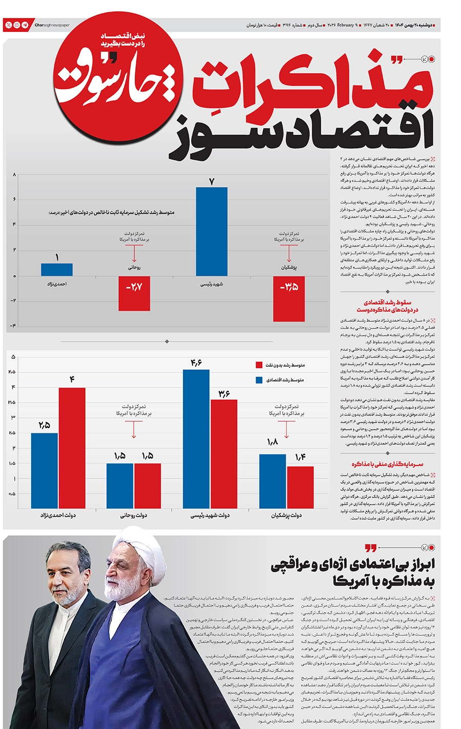 شماره ۳۹۴- دوشنبه ۲۰ بهمن
