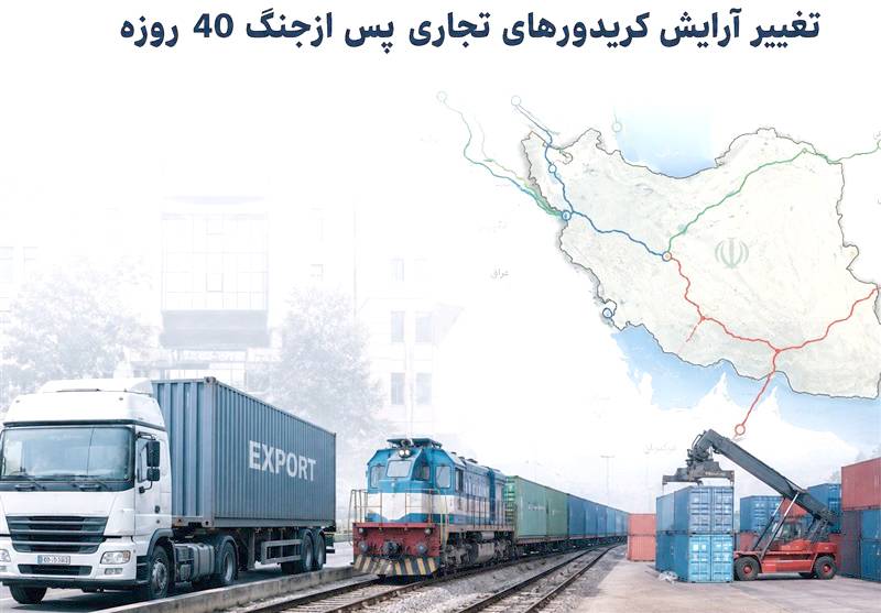 تغییر آرایش کریدورهای تجاری پس از جنگ 40 روزه